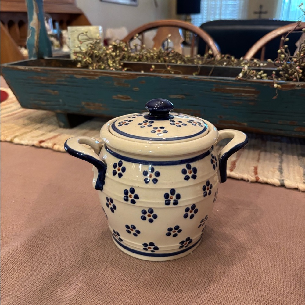 Blue and White Ceramic Dinnerware Set